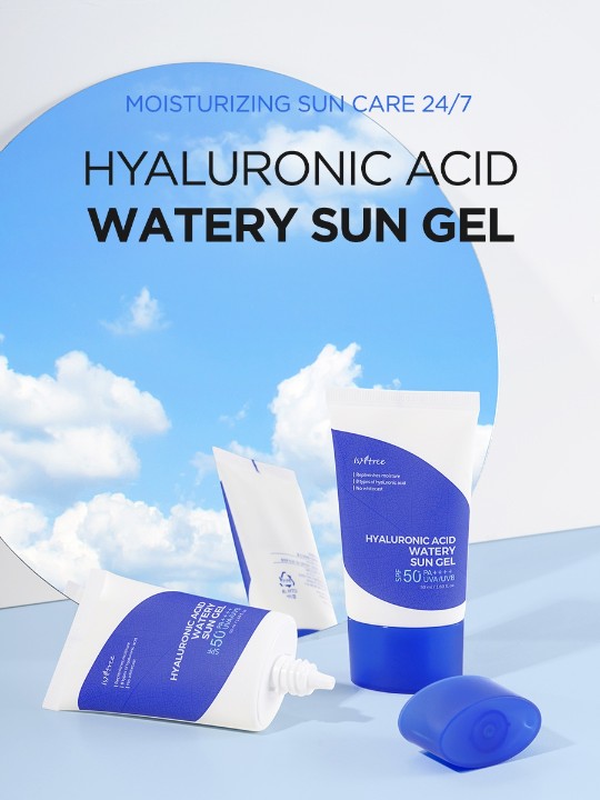 ISNTREE Hyaluronic Acid Watery Sun Gel (50ml) - Image 2
