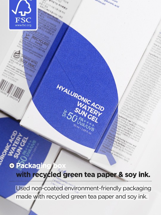ISNTREE Hyaluronic Acid Watery Sun Gel (50ml) - Image 4