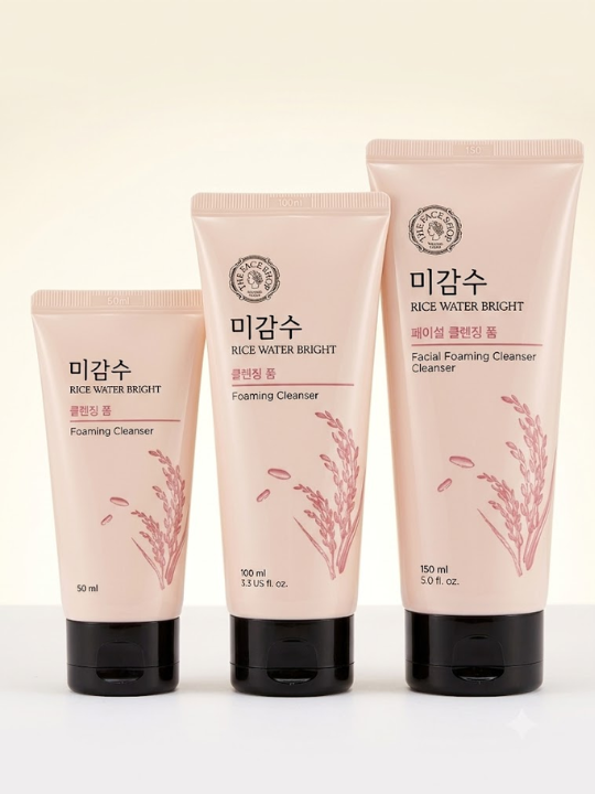 THE FACE SHOP Rice Water Bright Cleansing Foam