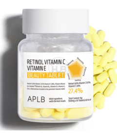APLB Retinol Vitamin C Vitamin E Beauty Tablet 500mg x 30 Tablets
