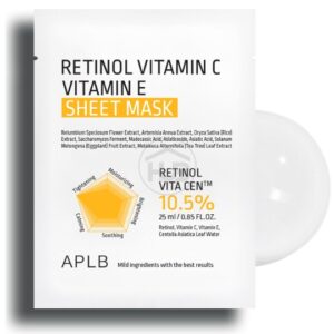 APLB Retinol Vitamin C Vitamin E Sheet Mask 25ml