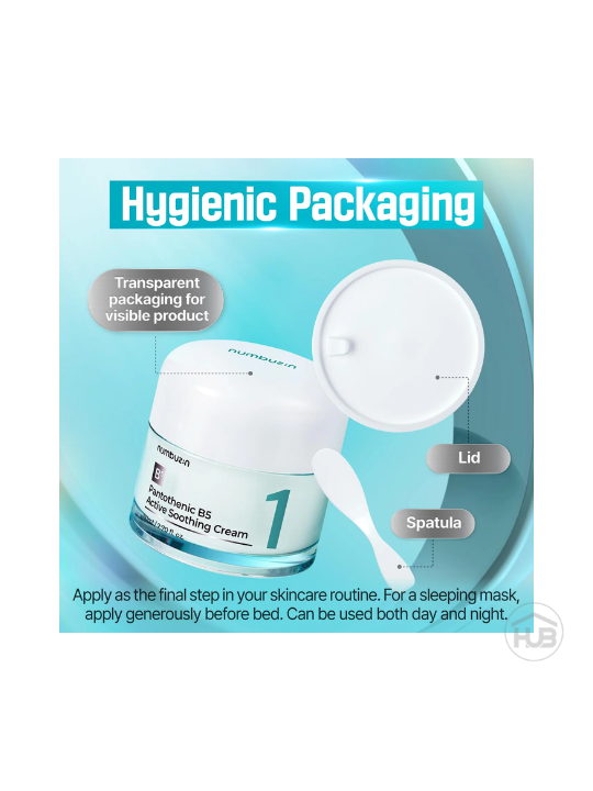 Numbuzin No.1 Pantothenic B5 Active Soothing Cream 80ml - Image 2