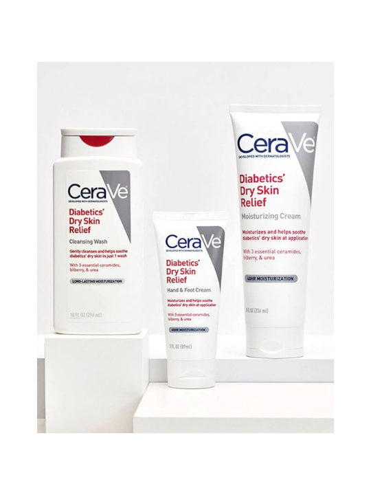 CeraVe Diabetics Dry Skin Relief Moisturizing Cream 236ml - Image 2