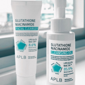 Double Cleansing Niacinamide Combo: APLB Glutathione Niacinamide Cleanser 80ml & Cleansing Oil 105ml