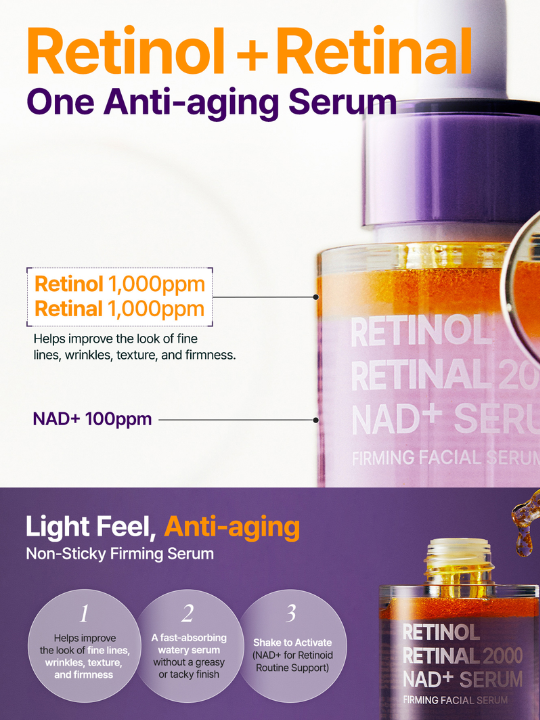 PURITO Retinol Retinal 2000 NAD+ Serum 30ml - Image 2