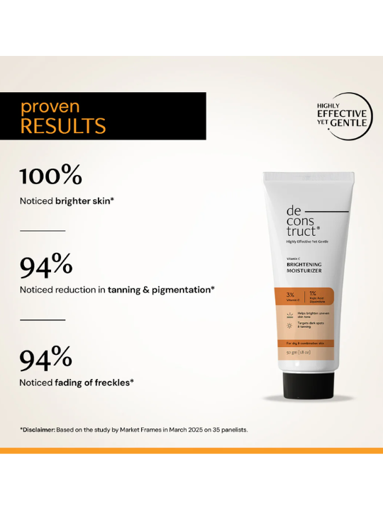 Deconstruct Brightening Moisturizer- 3% Vitamin C + 1% Kojic Acid Dipalmitate 50g - Image 2
